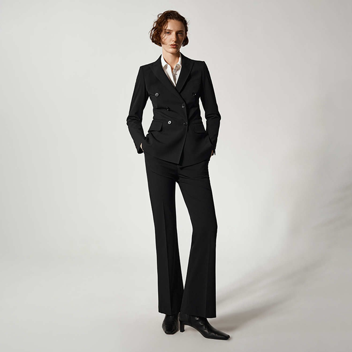 Women'S Fashion Blazer - Damski garnitur Allingentle, dwuczęściowy zestaw, dwurzędowa