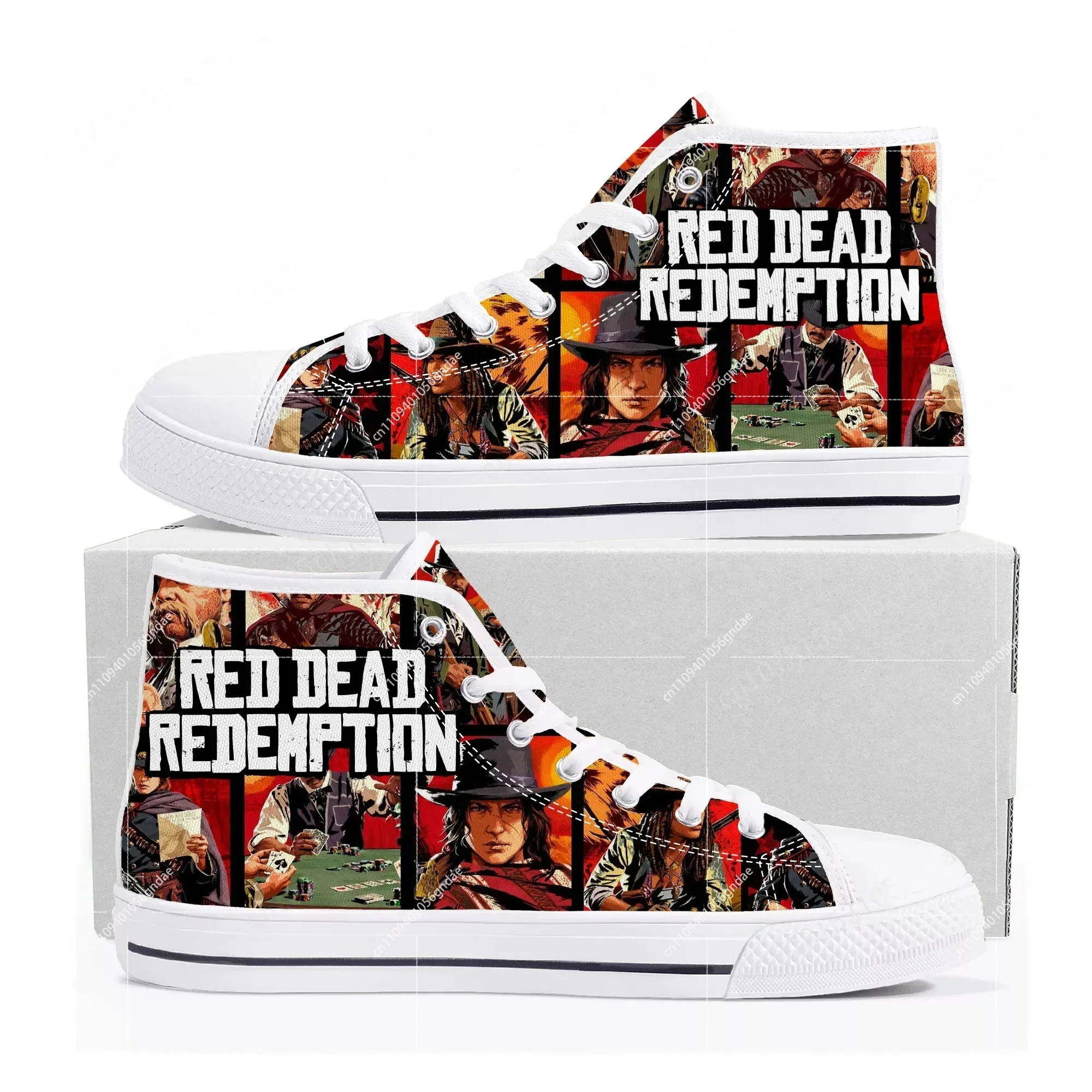 Women Fashion Video - Buty sportowe Red Dead Redemption, wysokie,