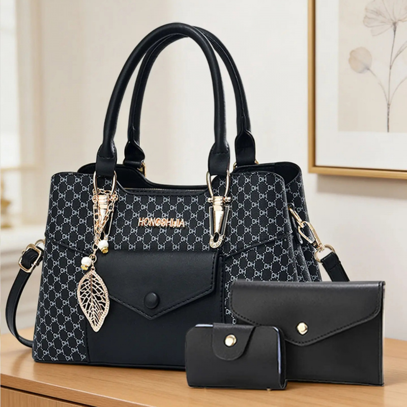 Crossbody Bag Women - Luksusowe, teksturowane torby typu tote o