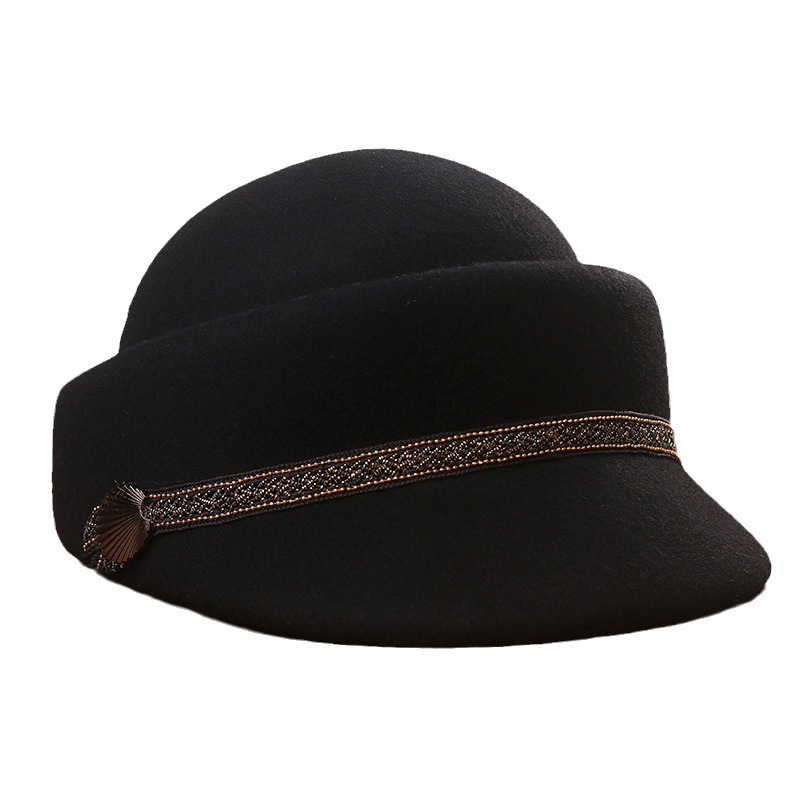 Women'S Fashion Hats - Moda Damska Męska Marynarska Czarna Beretka