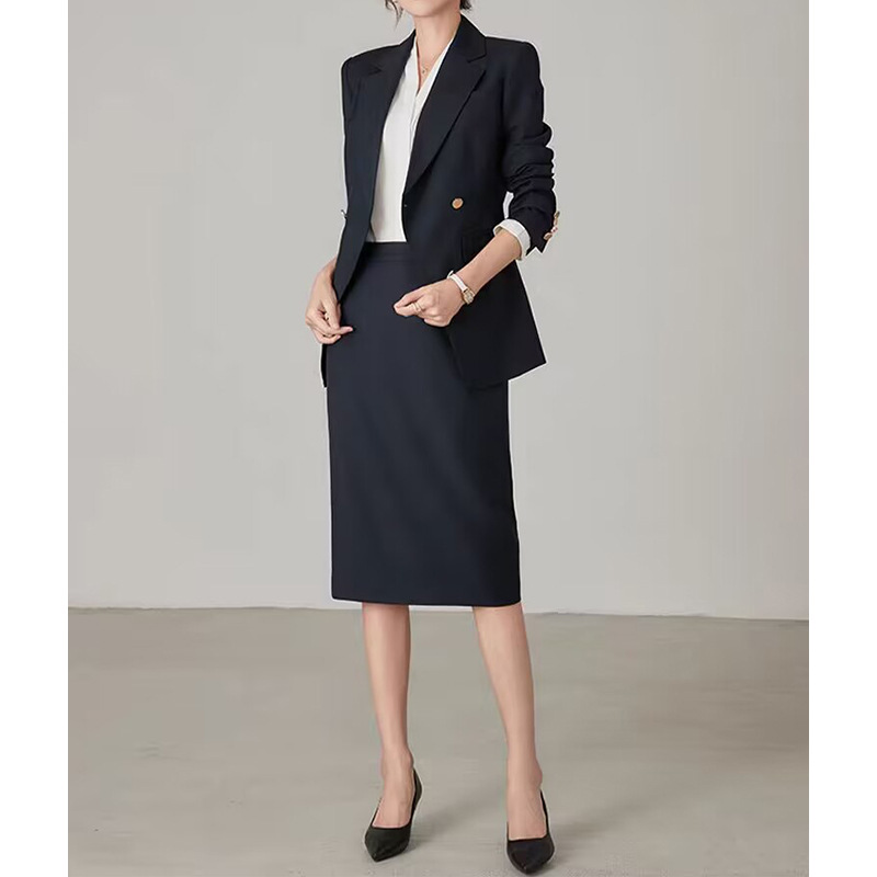 Women'S Fashion Blazer - Damski garnitur Allingentle, spódnica i marynarka