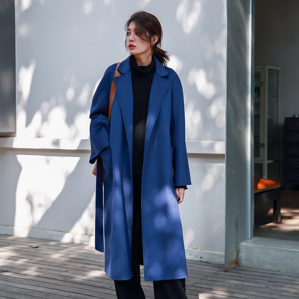 Women'S Fashion Blazer - Długi płaszcz damski Allingentle z płaskim