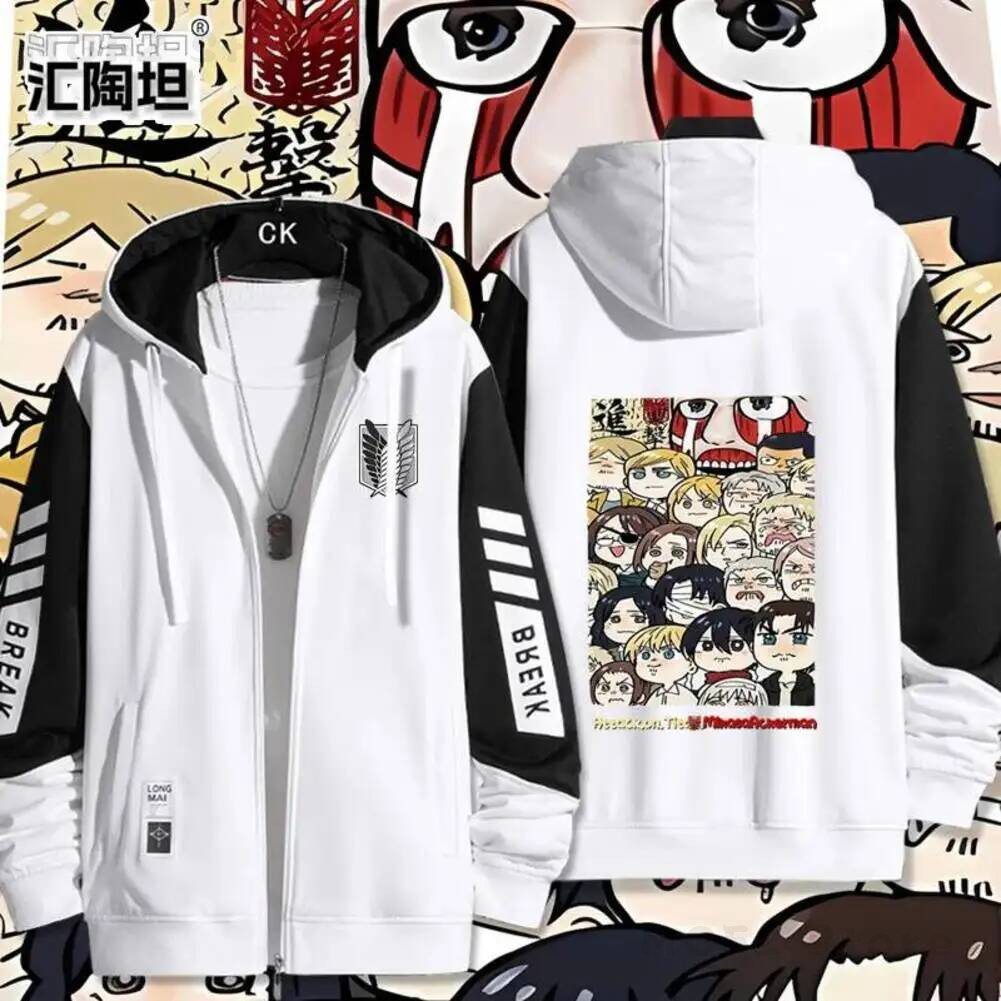 Women Fashion Jackets - Kurtka z nadrukiem Ackerman Levi Mikasa·Ackerman