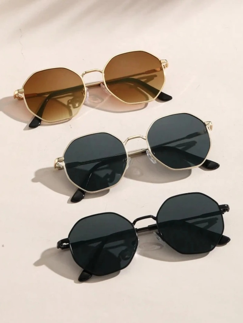 Women'S Fashion Eyeglass Frames - 1/3 szt. Metalowe Okulary Przeciwsłoneczne z