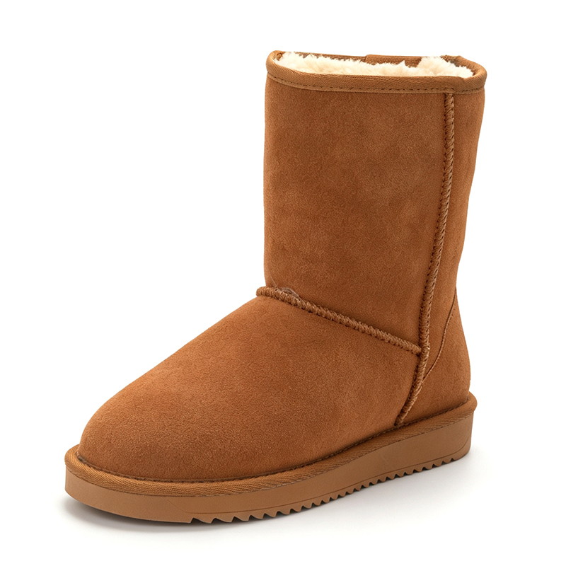 Women Fashion Online - Damskie klasyczne buty zimowe do połowy