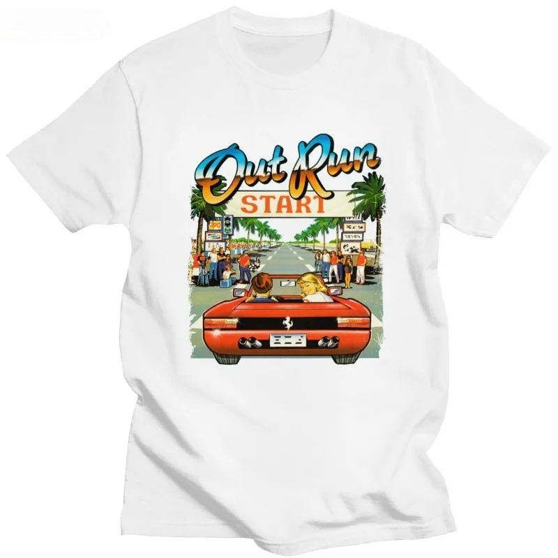 Women Fashion Video - Japońska gra wyścigowa arcade OutRun T-Shirt
