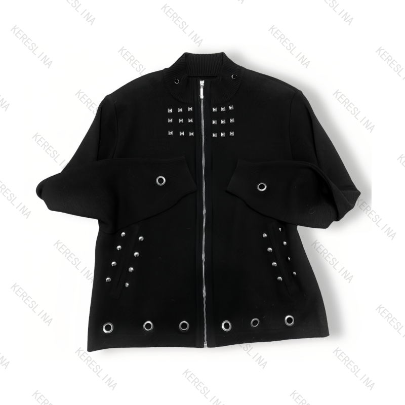 Women'S Y3K Fashion - Bluza z kapturem w stylu gotyckim