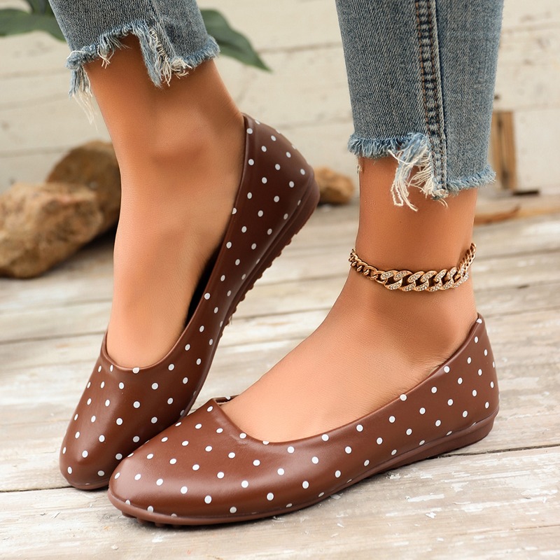 Damskie białe baleriny w kropk – Women'S Fashion Walking Shoes recenzja i cena