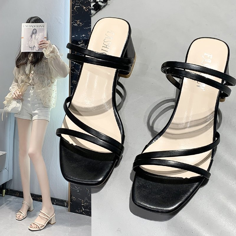 Sandały na grubym obcasie w ro – Women Fashion Online recenzja i cena