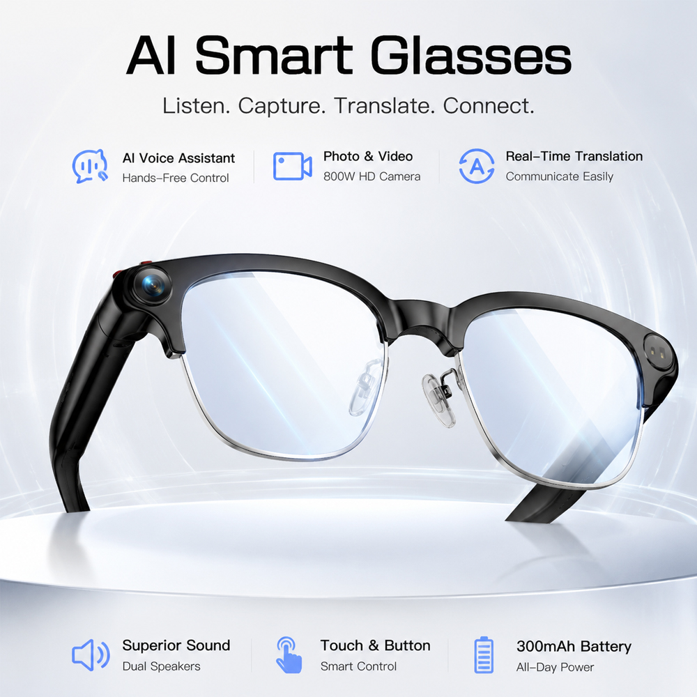 Inteligentne okulary modowe z  – Women Fashion Video recenzja i cena