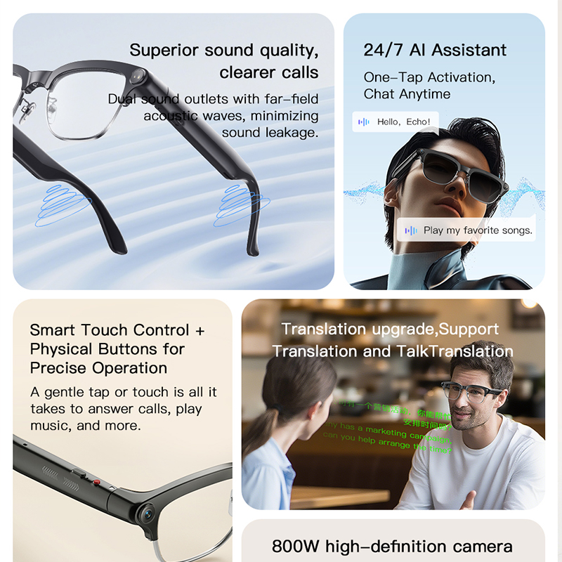 Inteligentne okulary modowe z  – Women Fashion Video recenzja i cena