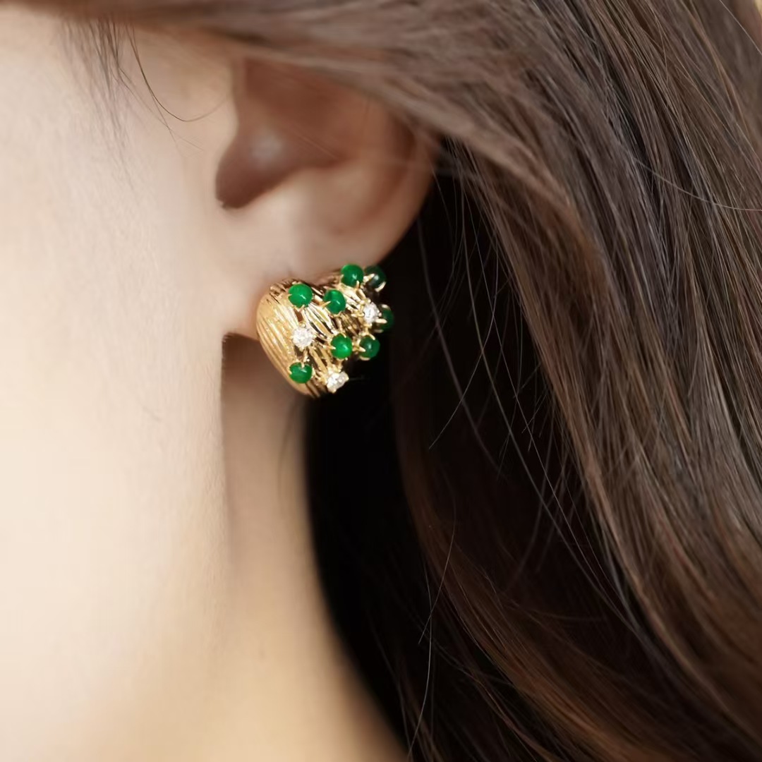 Retro14K Gold Filled Emerald D – Women'S Fashion Victorian Era recenzja i cena