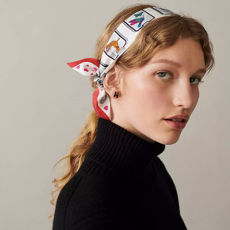 Małe 100% jedwabne szale na sz – Women'S Fashion Hats recenzja i cena