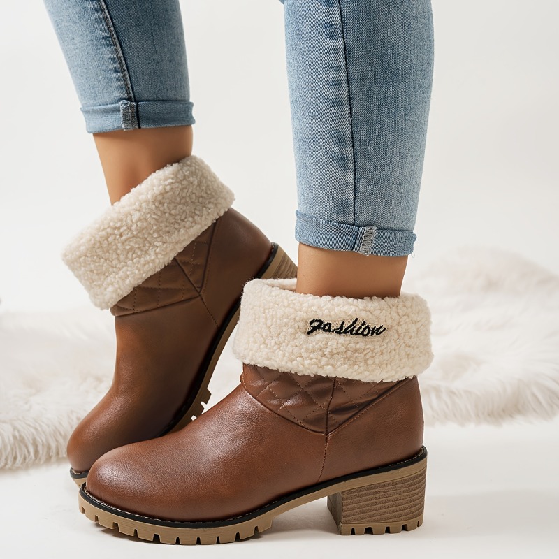 Zimowe Nowe Składane Botki Dam – Women Fashion Online recenzja i cena