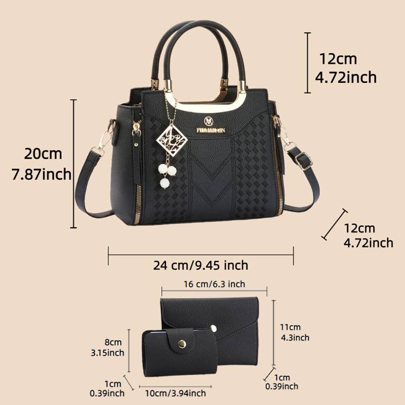 3-częściowy zestaw torebek wyk – Crossbody Bag Women recenzja i cena