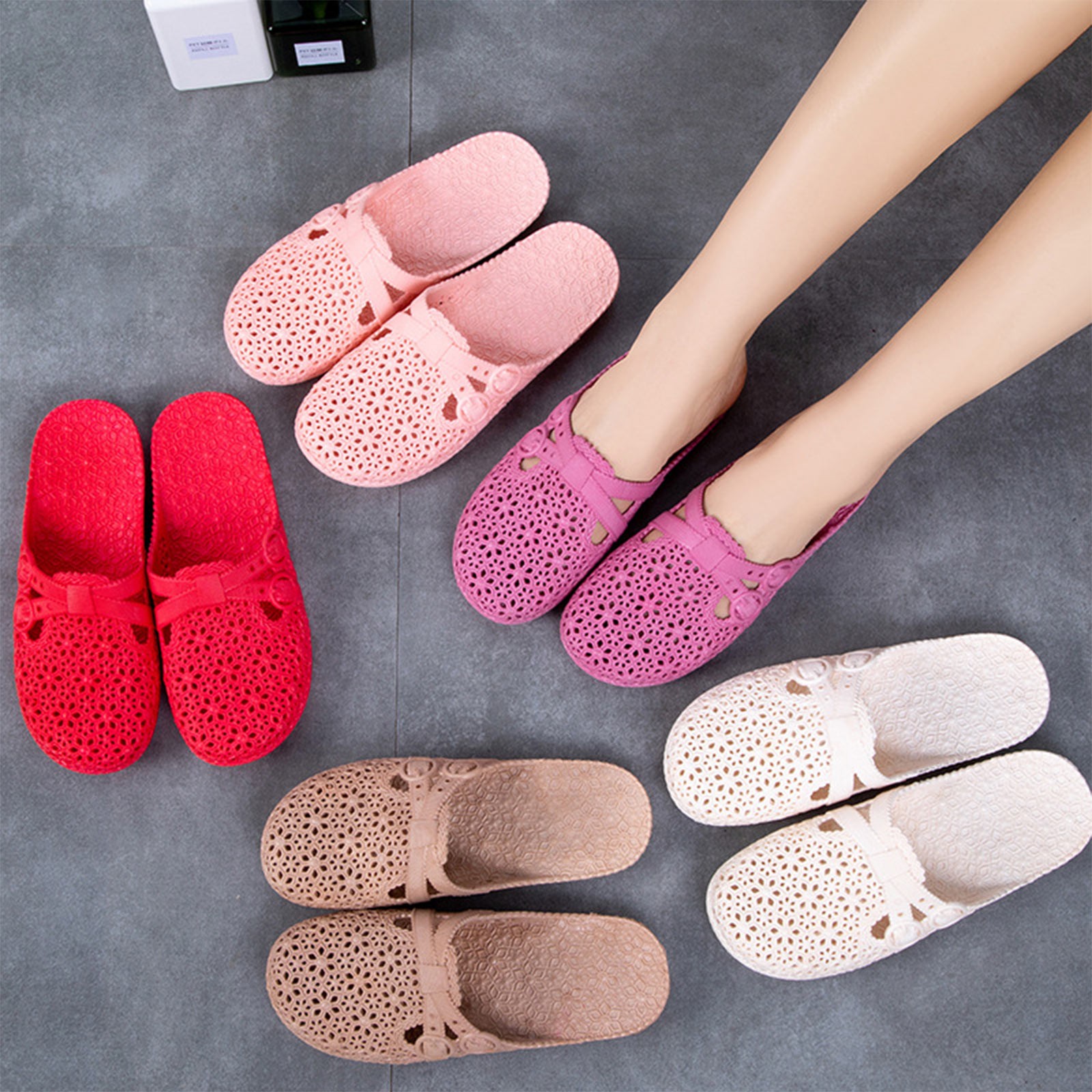 Klapki damskie z odkrytymi pal – Women'S Fashion Walking Shoes recenzja i cena