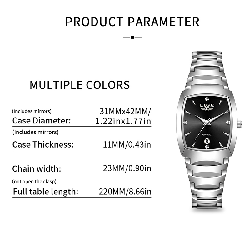 Zegarek LIGE damski biznesowy  – Fashion Women Watch recenzja i cena