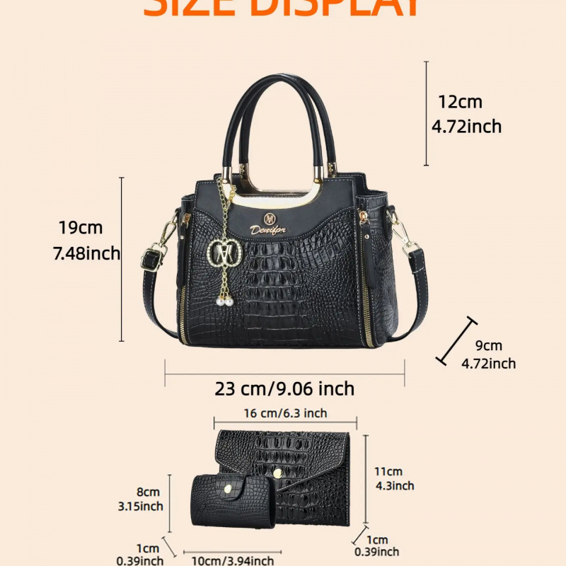 Damski zestaw torebek z tekstu – Crossbody Bag Women recenzja i cena
