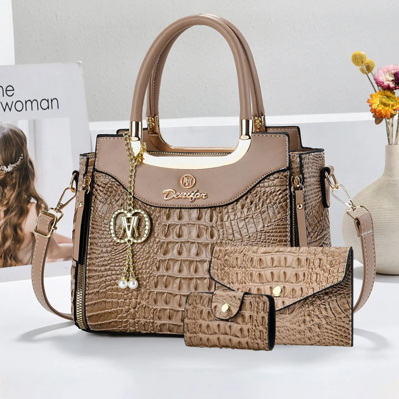 Damski zestaw torebek z tekstu – Crossbody Bag Women recenzja i cena